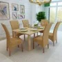 Sillas de comedor 6 unidades ratán marrón natural de , Sillas de comedor - Ref: Foro24-274205, Precio: 568,77 €, Descuento: %