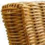 Sillas de comedor 6 unidades ratán marrón natural de , Sillas de comedor - Ref: Foro24-274205, Precio: 568,77 €, Descuento: %