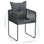 Sillas de jardín con cojines 6 unidades ratán sintético negro de , Sillas de jardín - Ref: Foro24-313108, Precio: 387,37 €, D...