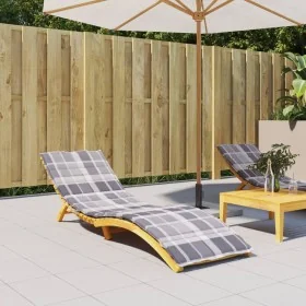 Cojín de tumbona de tela Oxford estampado de hojas 200x60x3 cm de , Cojines para sillas y sofás - Ref: Foro24-314217, Precio:...