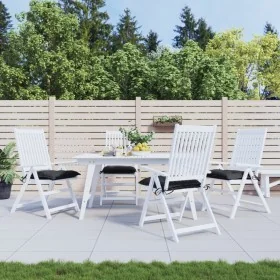 Cojines de silla de jardín 4 uds tela Oxford negro 50x50x7 cm de , Cojines para sillas y sofás - Ref: Foro24-314918, Precio: ...