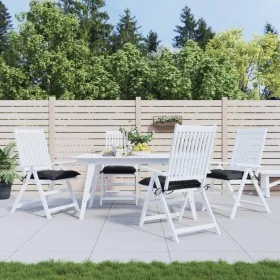 Cojines de silla de jardín 4 uds tela Oxford negro 40x40x7 cm de , Cojines para sillas y sofás - Ref: Foro24-314882, Precio: ...