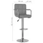 Taburetes de cocina 2 unidades cuero sintético gris von , Küchenhocker - Ref: Foro24-334598, Preis: 145,71 €, Rabatt: %
