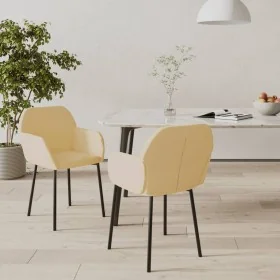 Sillas de comedor 2 unidades terciopelo crema von , Essstühle - Ref: Foro24-344710, Preis: 108,33 €, Rabatt: %