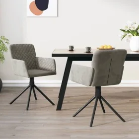 Sillas de comedor giratorias 2 uds de terciopelo gris claro von , Essstühle - Ref: Foro24-344790, Preis: 168,36 €, Rabatt: %