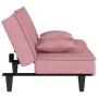 Sofá cama terciopelo rosa de , Sofás - Ref: Foro24-351910, Precio: 227,66 €, Descuento: %