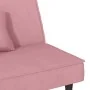 Sofá cama terciopelo rosa de , Sofás - Ref: Foro24-351910, Precio: 227,66 €, Descuento: %