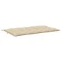 Cojín de banco de jardín tela Oxford beige 180x(50+50)x7 cm de , Cojines para sillas y sofás - Ref: Foro24-315031, Precio: 55...