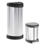 Curver Papelera de pedal Deco Ovalado Plateado 40L de , Cubos de la basura y papeleras - Ref: Foro24-443825, Precio: 76,56 €,...