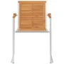 Sillas de jardín con cojines 2 uds madera maciza acacia y acero de , Sillas de jardín - Ref: Foro24-3061495, Precio: 259,15 €...