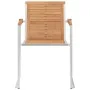 Sillas de jardín con cojines 2 uds madera maciza teca y acero de , Sillas de jardín - Ref: Foro24-3061533, Precio: 277,36 €, ...