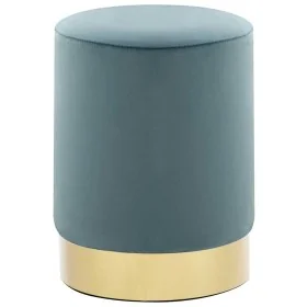 Taburete de terciopelo azul claro y dorado by , Folding stools and chairs - Ref: Foro24-249840, Price: 41,22 €, Discount: %