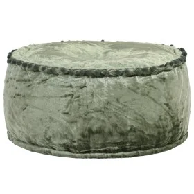 Puf redondo de terciopelo verde 40x20 cm by , Ottomans - Ref: Foro24-287567, Price: 37,80 €, Discount: %