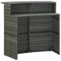 Juego muebles de bar para jardín 4 piezas y cojines gris de , Conjuntos de jardín - Ref: Foro24-3064877, Precio: 347,42 €, De...