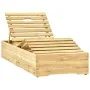 Tumbona de jardín con mesa y cojín de madera de pino impregnada von , Liegen - Ref: Foro24-3065962, Preis: 179,37 €, Rabatt: %