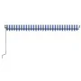Toldo automático retráctil azul y blanco 500x350 cm de , Toldos - Ref: Foro24-3069226, Precio: 556,95 €, Descuento: %
