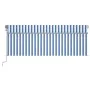 Toldo retráctil automático con persiana 4,5x3 m azul y blanco de , Toldos - Ref: Foro24-3069446, Precio: 487,04 €, Descuento: %