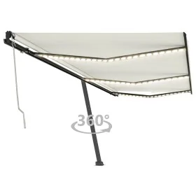 Toldo automático con LED sensor de viento crema 600x350 cm von , Markisen - Ref: Foro24-3069892, Preis: 974,86 €, Rabatt: %
