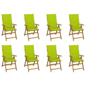 Sillas de jardín plegables y cojines 8 uds madera maciza acacia von , Gartenstühle - Ref: Foro24-3075065, Preis: 631,52 €, Ra...