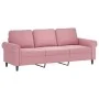 Sofá de 3 plazas con cojines terciopelo rosa 180 cm by , Sofas - Ref: Foro24-3200958, Price: 336,23 €, Discount: %