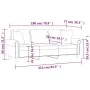 Sofá de 3 plazas con cojines terciopelo rosa 180 cm by , Sofas - Ref: Foro24-3200958, Price: 336,23 €, Discount: %