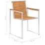 Sillas de jardín y cojines 4 unidades madera maciza de acacia de , Sillas de jardín - Ref: Foro24-3078480, Precio: 492,22 €, ...