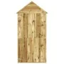 Cobertizo de herramientas con puerta madera pino 107x107x220 cm de , Cobertizos - Ref: Foro24-318193, Precio: 412,79 €, Descu...