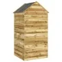 Cobertizo de herramientas con puerta madera pino 107x107x220 cm de , Cobertizos - Ref: Foro24-318193, Precio: 412,79 €, Descu...