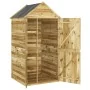 Cobertizo de herramientas con puerta madera pino 107x107x220 cm de , Cobertizos - Ref: Foro24-318193, Precio: 412,79 €, Descu...