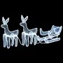 Renos y trineo de Navidad con malla 648 LED de , Luces de Navidad - Ref: Foro24-289974, Precio: 102,54 €, Descuento: %