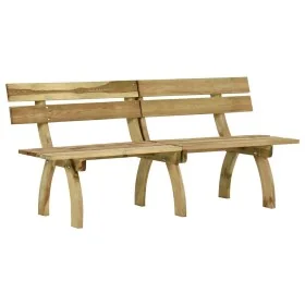 Banco de jardín de madera de pino impregnada 220 cm de , Bancos de jardín - Ref: Foro24-318402, Precio: 130,70 €, Descuento: %