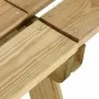 Banco de jardín de madera de pino impregnada 220 cm de , Bancos de jardín - Ref: Foro24-318402, Precio: 130,70 €, Descuento: %