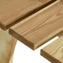 Banco de jardín de madera de pino impregnada 220 cm de , Bancos de jardín - Ref: Foro24-318402, Precio: 130,70 €, Descuento: %