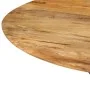 Mesa de comedor madera maciza de mango y acero 110x78 cm de , Mesas de cocina y de comedor - Ref: Foro24-338454, Precio: 245,...