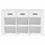 Aparador de madera contrachapada blanco 100x30x59,5 cm by , Sideboards - Ref: Foro24-821004, Price: 120,08 €, Discount: %
