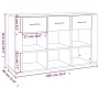Aparador de madera contrachapada blanco 100x30x59,5 cm by , Sideboards - Ref: Foro24-821004, Price: 120,08 €, Discount: %