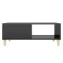 Mesa de centro madera contrachapada negro brillante 90x60x35 cm de , Mesas de centro - Ref: Foro24-806002, Precio: 73,30 €, D...
