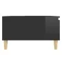 Mesa de centro madera contrachapada negro brillante 90x60x35 cm de , Mesas de centro - Ref: Foro24-806002, Precio: 73,30 €, D...