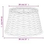 Pantalla para lámpara mimbre marrón Ø38x23 cm de , Pantallas para lámparas - Ref: Foro24-364392, Precio: 39,02 €, Descuento: %