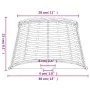 Pantalla para lámpara mimbre marrón Ø38x23 cm de , Pantallas para lámparas - Ref: Foro24-364392, Precio: 39,02 €, Descuento: %
