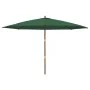 Sombrilla de jardín con poste de madera verde 400x273 cm de , Sombrillas - Ref: Foro24-363176, Precio: 148,01 €, Descuento: %