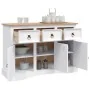 Aparador Corona Range de pino mexicano blanco 132x43x78 cm de , Aparadores - Ref: Foro24-282634, Precio: 341,50 €, Descuento: %
