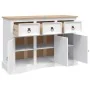 Aparador Corona Range de pino mexicano blanco 132x43x78 cm de , Aparadores - Ref: Foro24-282634, Precio: 341,50 €, Descuento: %