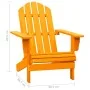 Silla de jardín Adirondack madera maciza de abeto naranja de , Sillas de jardín - Ref: Foro24-315878, Precio: 83,49 €, Descue...