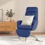 Sillón de relax con reposapiés tela azul de , Sillones - Ref: Foro24-3097528, Precio: 139,60 €, Descuento: %