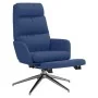 Sillón de relax con reposapiés tela azul de , Sillones - Ref: Foro24-3097528, Precio: 139,60 €, Descuento: %