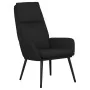 Sillón de relax con reposapiés tela negro de , Sillones - Ref: Foro24-3097774, Precio: 120,76 €, Descuento: %