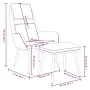 Sillón de relax con reposapiés tela negro de , Sillones - Ref: Foro24-3097774, Precio: 120,76 €, Descuento: %