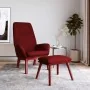 Sillón de relax con taburete tela rojo tinto by , Armchairs - Ref: Foro24-3097879, Price: 160,51 €, Discount: %