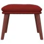 Sillón de relax con taburete tela rojo tinto by , Armchairs - Ref: Foro24-3097879, Price: 160,51 €, Discount: %